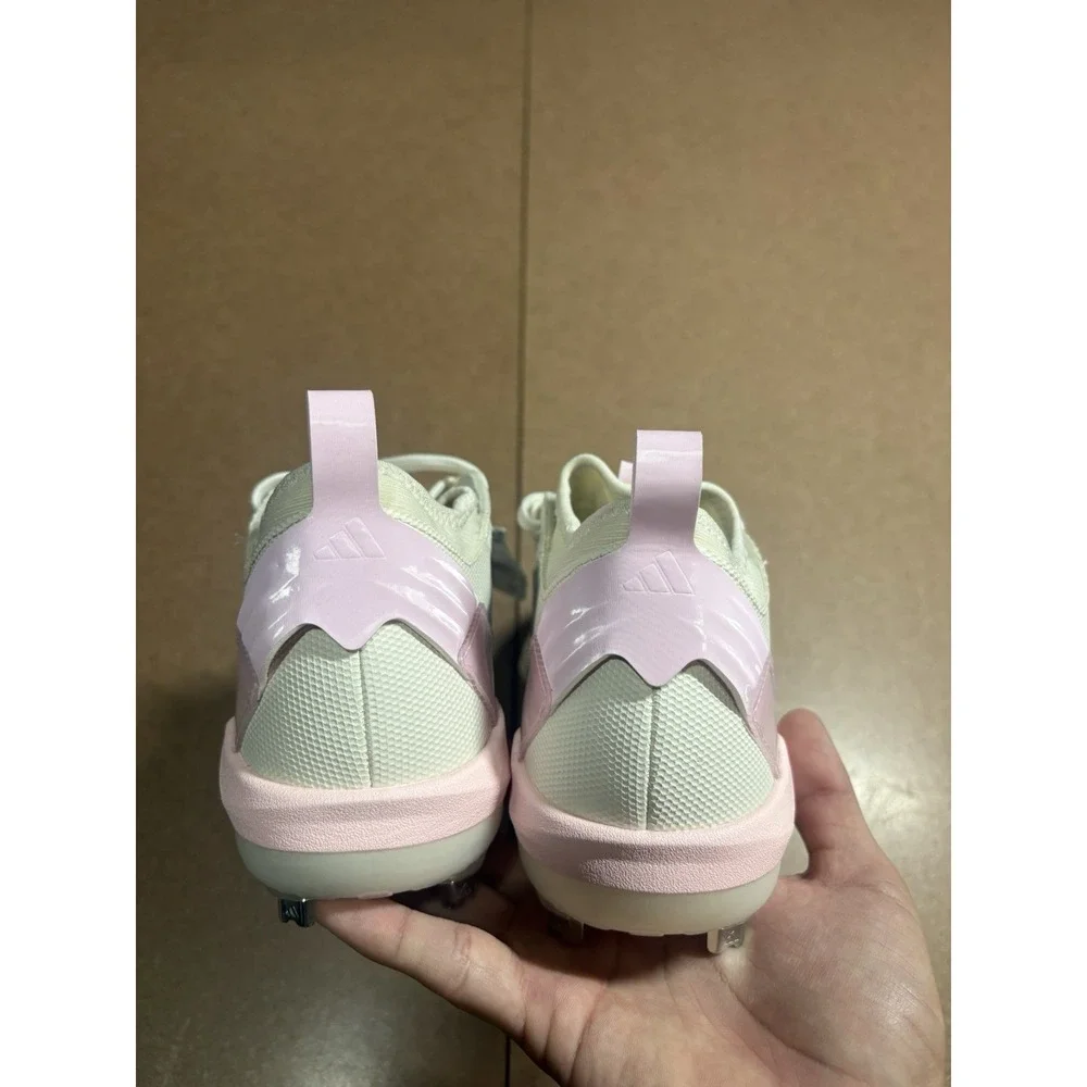 adidas Adizero Instinct+ 2 Softball Cleats White/Pink/Silver Women's 10
